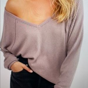 Free People Santa Clara Thermal top sz M